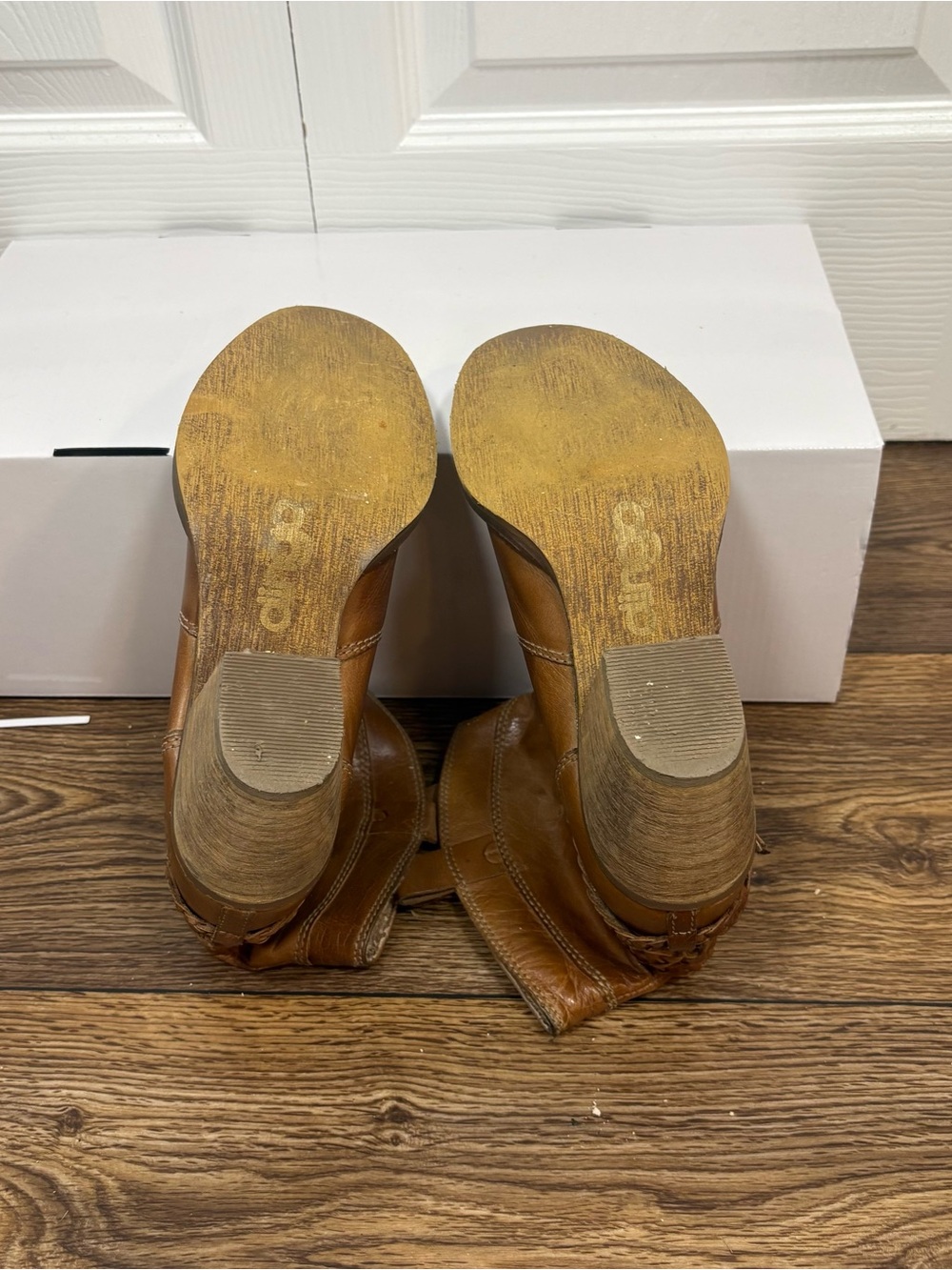 Dingo Twisted Sister 7.5M Tan Leather Western Slouch Boots - Picture 6 of 9